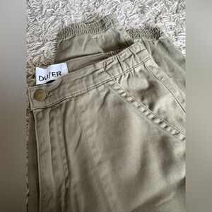 DU/ER Women's slim cargo pants in Olive